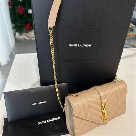 ysl small envelope bag|ysl shoulder bag beige.